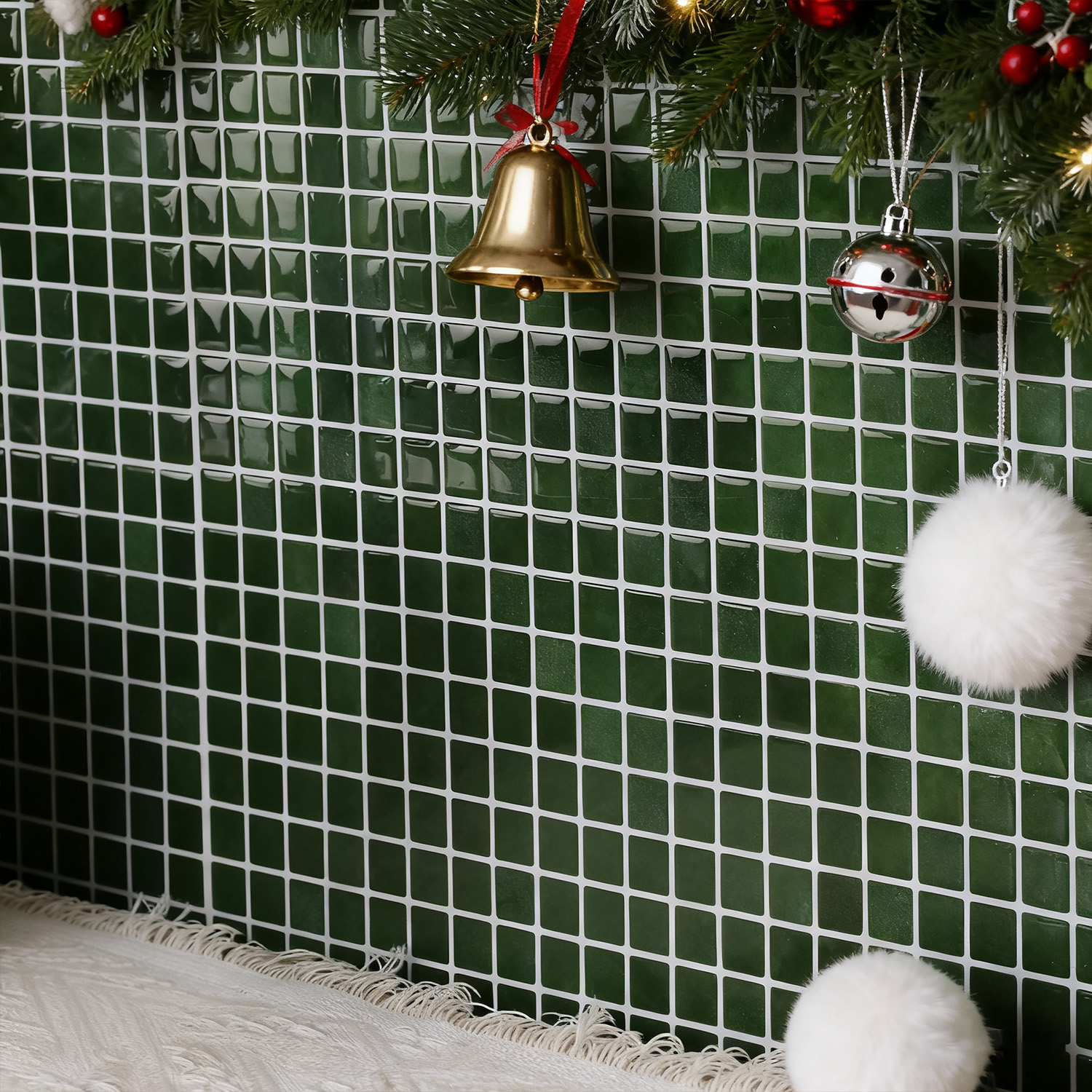 20pcs 3D Mosaic Style Wall Sti - مراجعة Ceramic Tile Blank وسعره