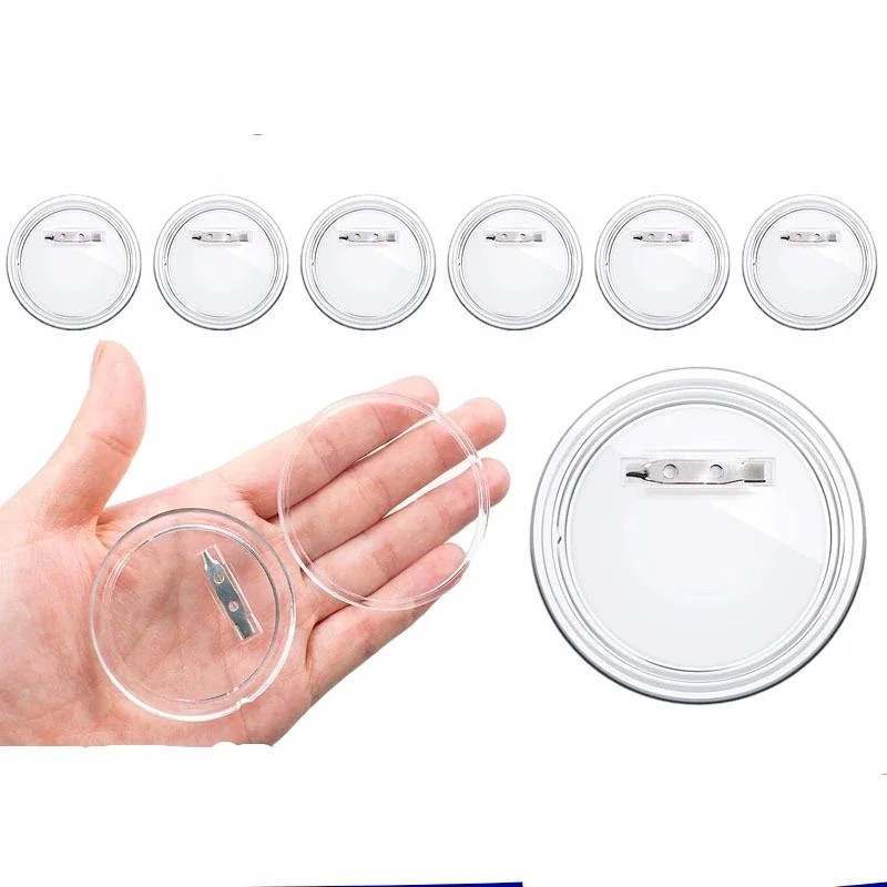 30pcs acrylic blank badge pin  - مراجعة Button Badge Blank وسعره