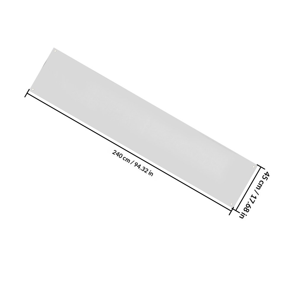 Large Blank White Banner for D - مراجعة Yard Sign Blank وسعره