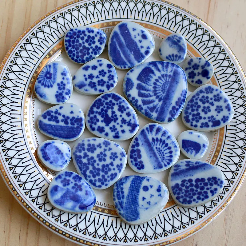 100g Oval Ceramic Mosaic Tiles - مراجعة Ceramic Tile Blank وسعره