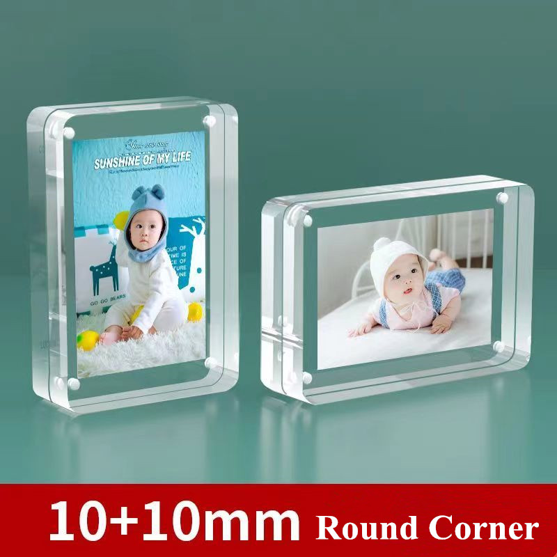 4x6cm / 6x9cm Double Sided Mag - مراجعة Photo Acrylic Block وسعره