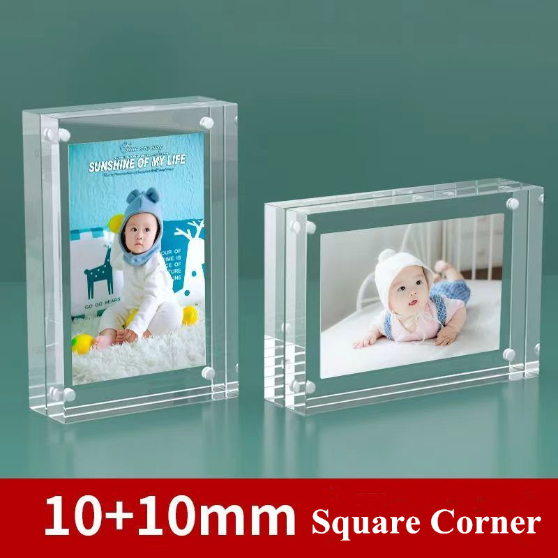 4x6cm / 6x9cm Double Sided Mag - مراجعة Photo Acrylic Block وسعره