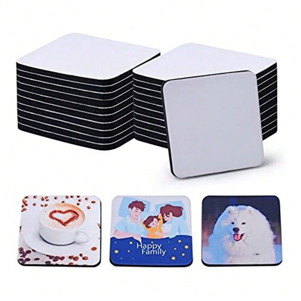 1PCS Square Sublimation Blanks - مراجعة Coaster Sublimation Blank وسعره