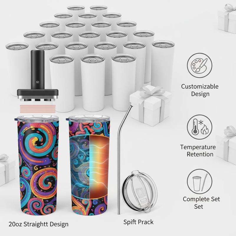 16 Pack Sublimation Insulated  - مراجعة Tumbler 20Oz White وسعره