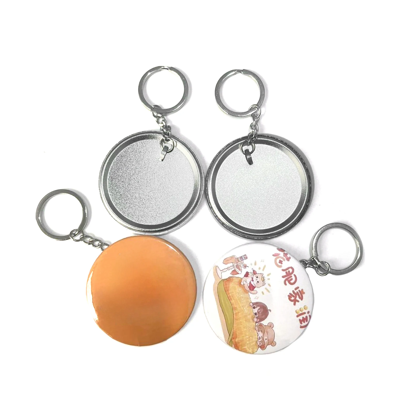 100PCS 44MM 58MM Plastic Metal - مراجعة Button Badge Blank وسعره
