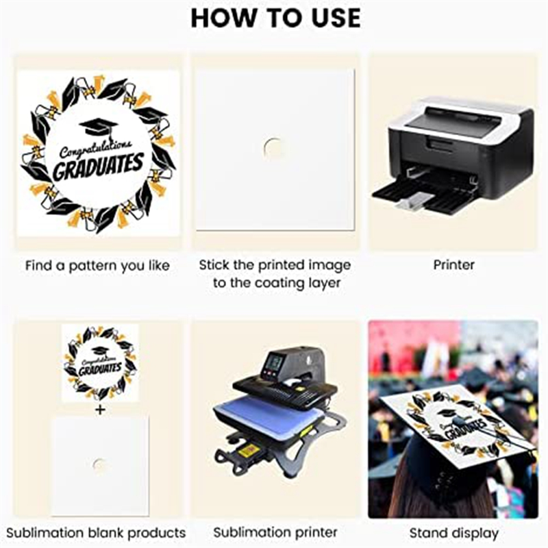 Sublimation Blanks Graduation  - مراجعة Hat Sublimation Blank وسعره