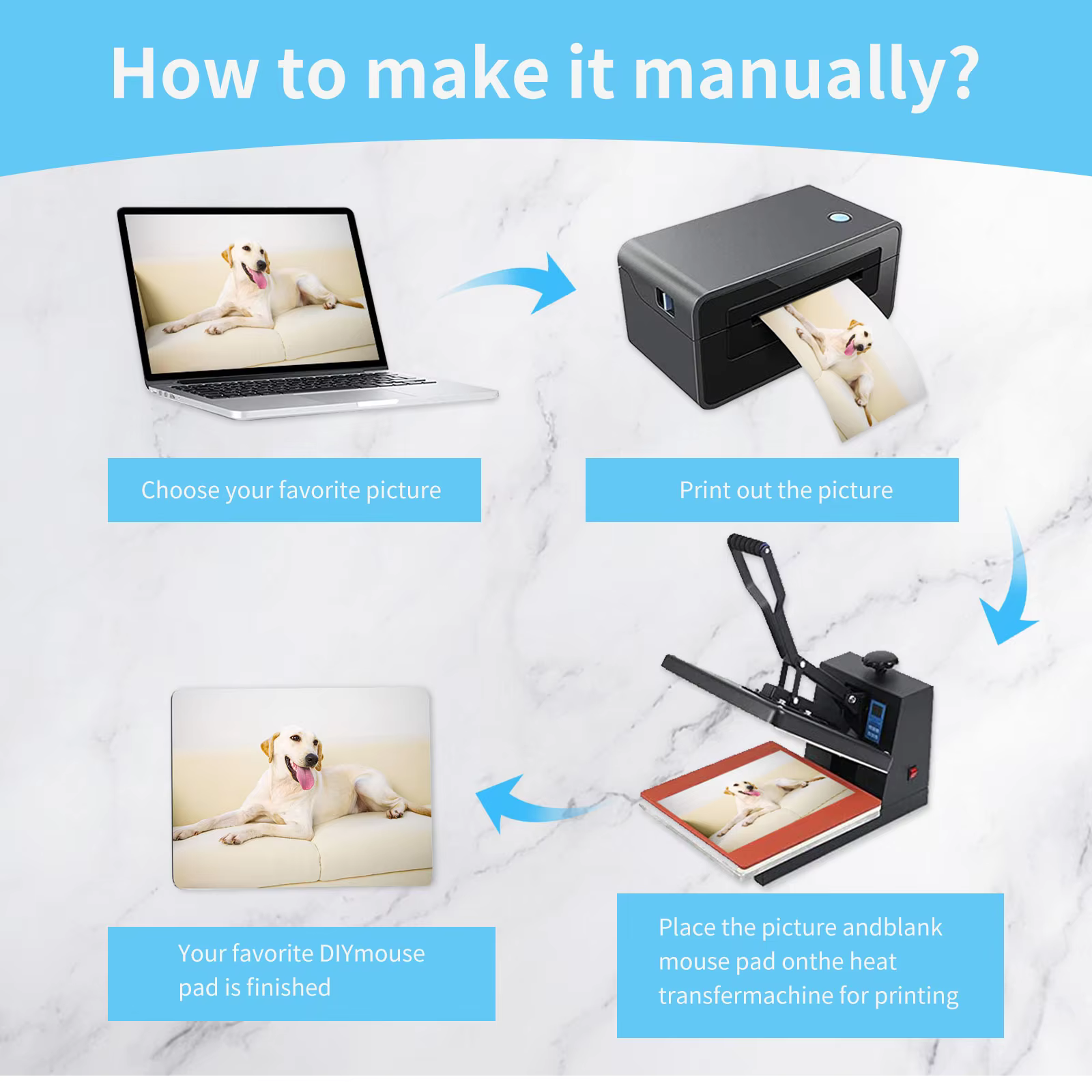 1 Pc Sublimation Mouse Pad Bla - مراجعة Mouse Pad Blank Sublimation وسعره