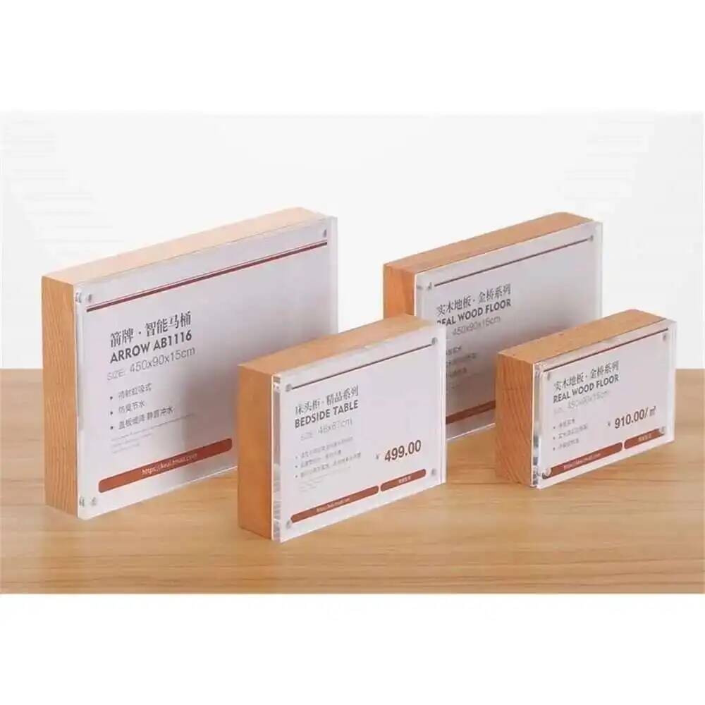 Desk Price Card Display Magnet - مراجعة Photo Acrylic Block وسعره