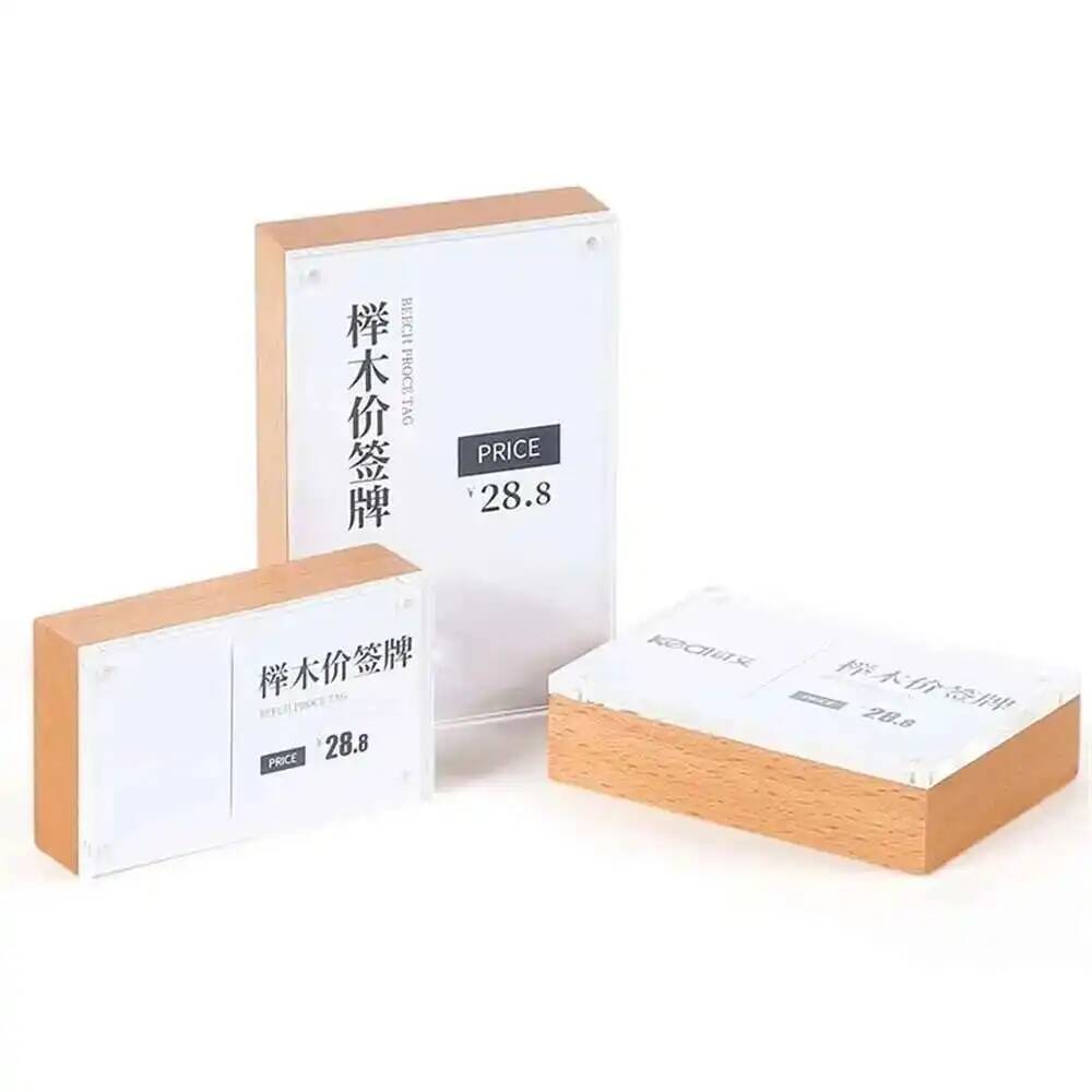 Desk Price Card Display Magnet - مراجعة Photo Acrylic Block وسعره