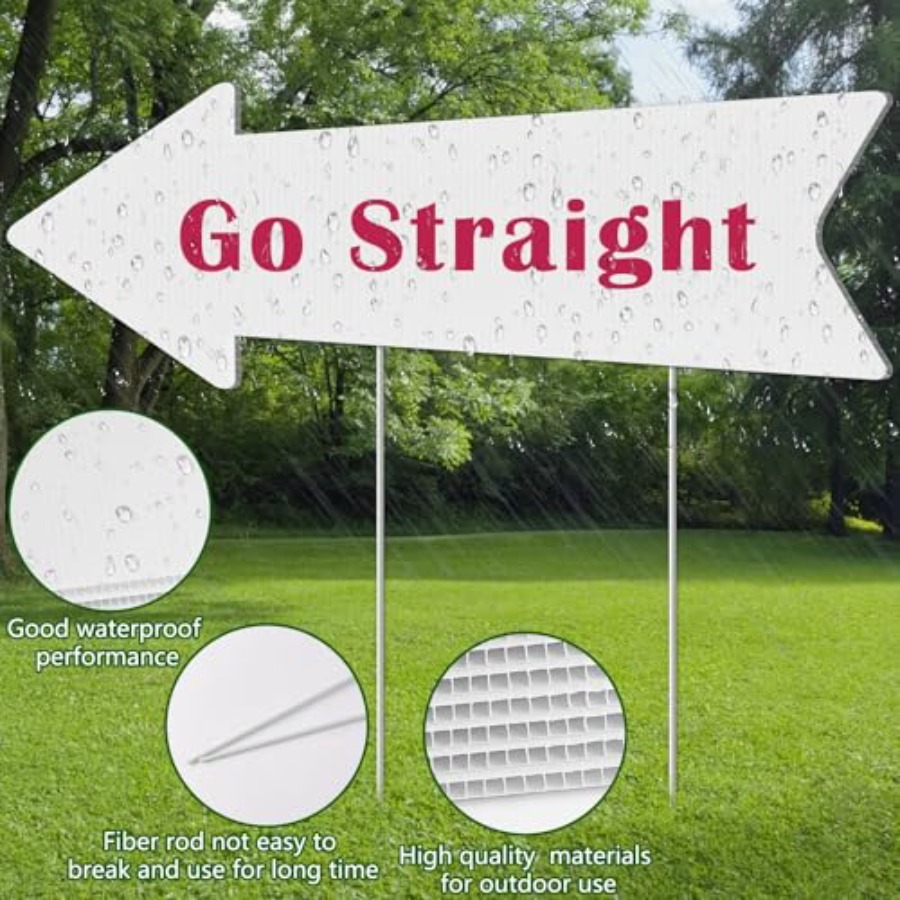 Directional Arrow Signs with S - مراجعة Yard Sign Blank وسعره
