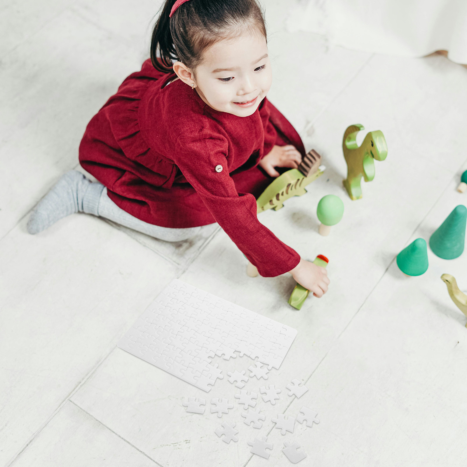 4 Sheets Sublimation Blank Puz - مراجعة Puzzle Blank White وسعره