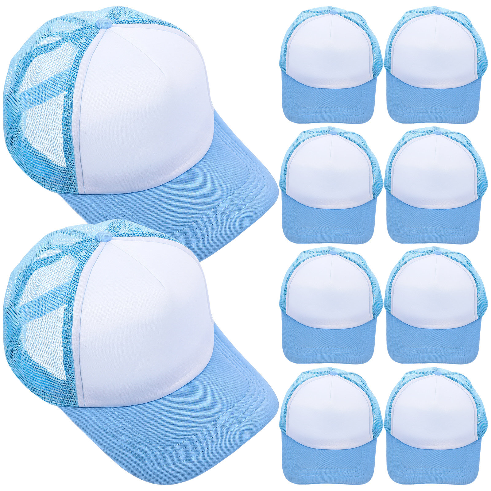 10Pcs Blank Baseball Hats Mesh - مراجعة Hat Sublimation Blank وسعره