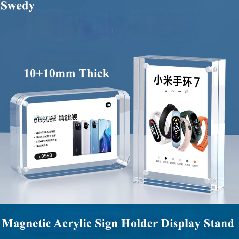 5 PCS 90x55mm Magnetic Acrylic - مراجعة Photo Acrylic Block وسعره