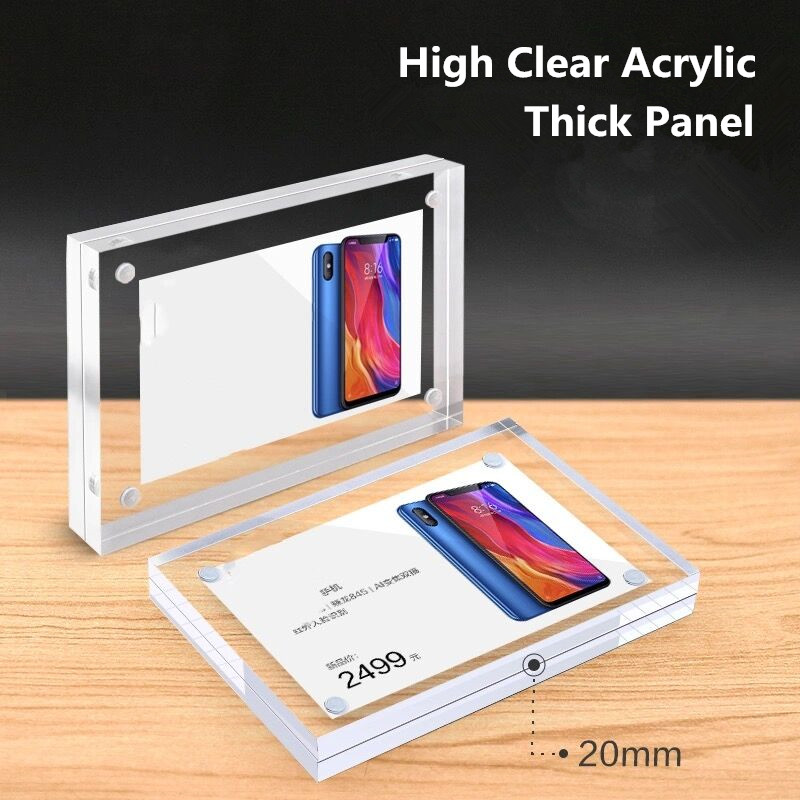 5 PCS 90x55mm Magnetic Acrylic - مراجعة Photo Acrylic Block وسعره