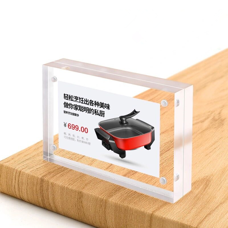 5 PCS 90x55mm Magnetic Acrylic - مراجعة Photo Acrylic Block وسعره