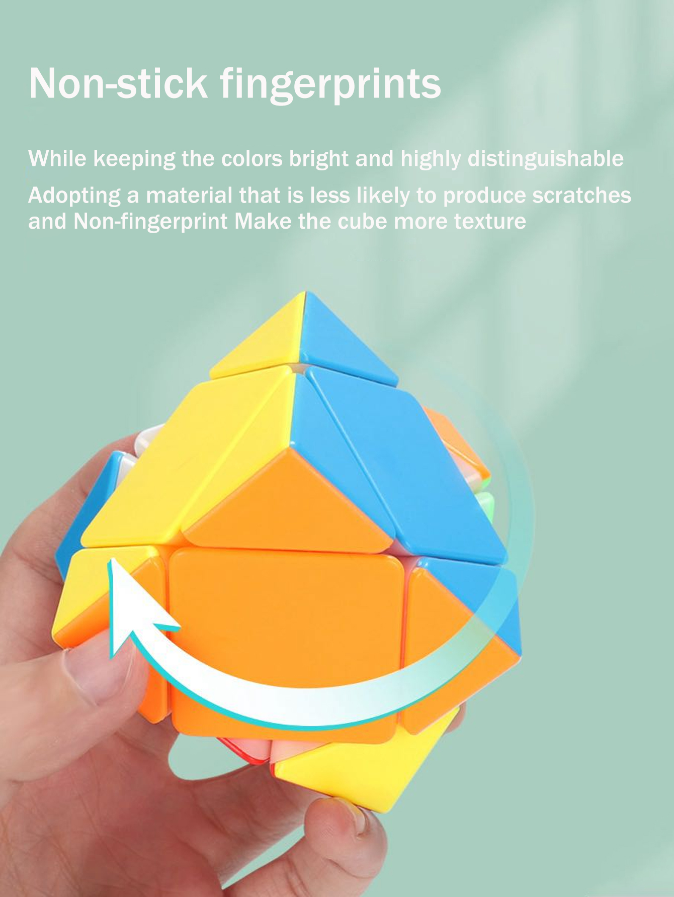 SENGSO Skewb Speed Cube Sticke - مراجعة Puzzle Blank White وسعره