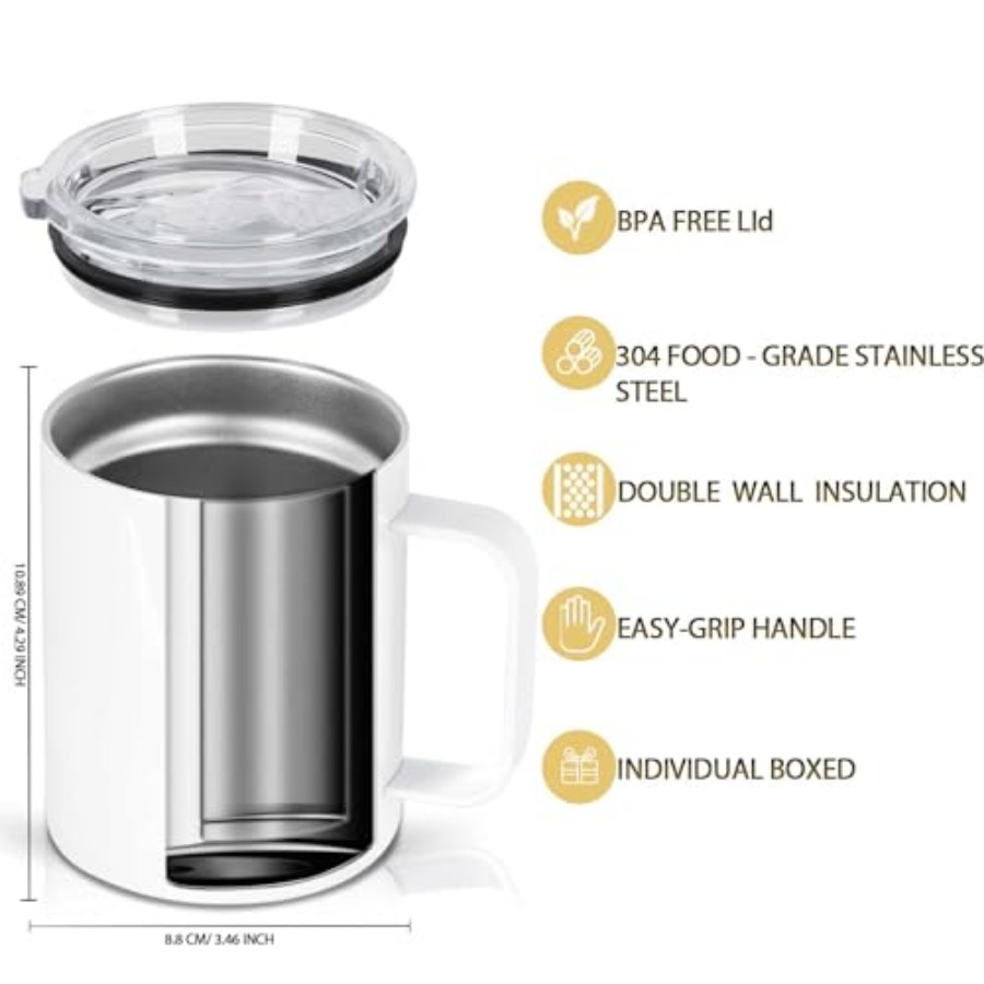 12 Oz Sublimation Coffee Mug B - مراجعة Sublimation Mug White وسعره