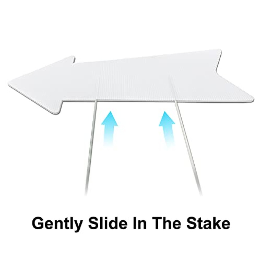 Blank Arrow Signs with Stakes  - مراجعة Yard Sign Blank وسعره