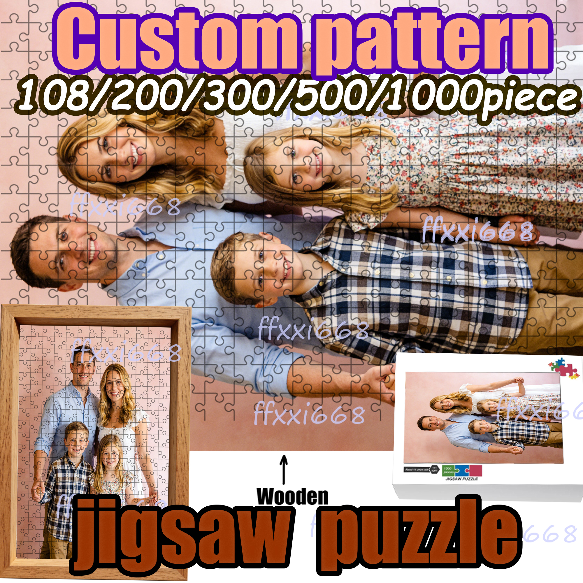 Custom 108/200/300/500/1000pie - مراجعة Puzzle Blank White وسعره