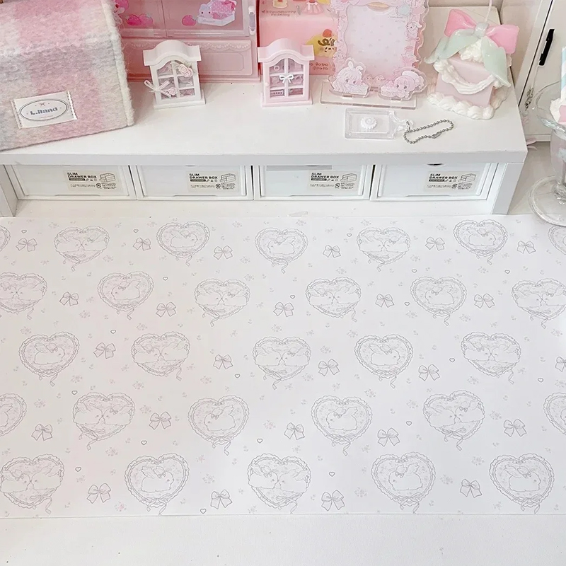 Kawaii Pink Rabbit PU Leather  - مراجعة Mouse Pad Blank Sublimation وسعره