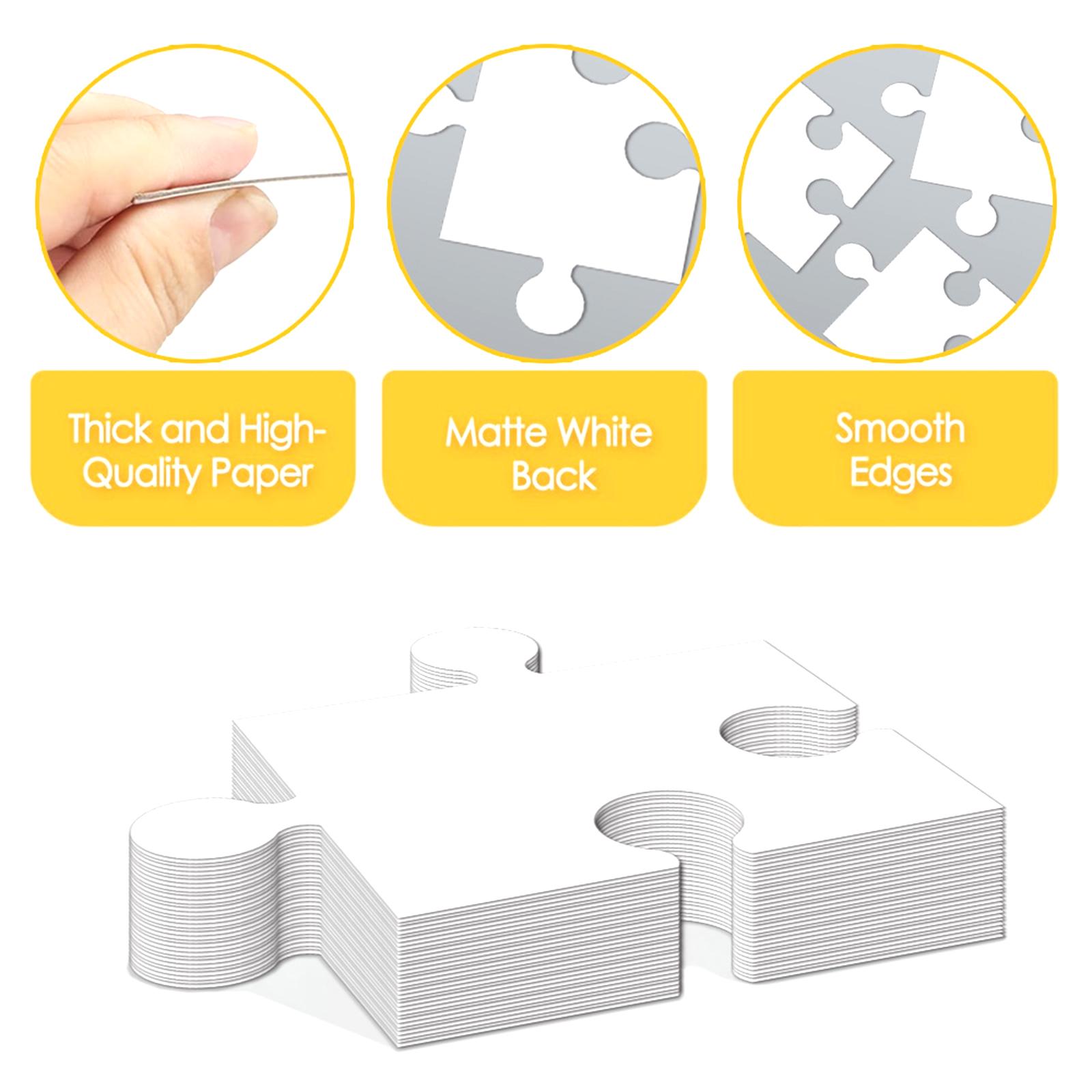 White Cardboard Blank Jigsaw P - مراجعة Puzzle Blank White وسعره