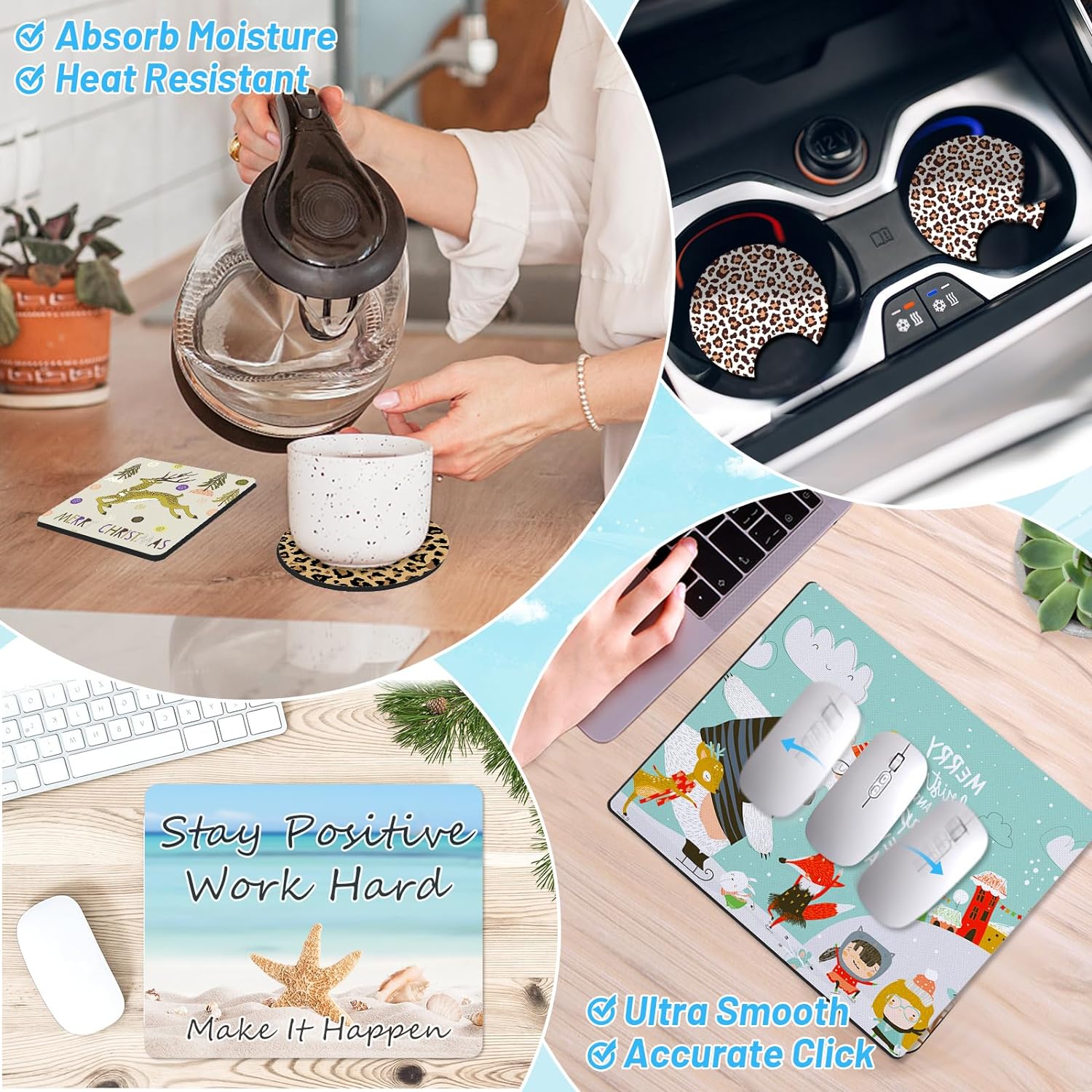 90pcs  Sublimation Blank Start - مراجعة Coaster Sublimation Blank وسعره