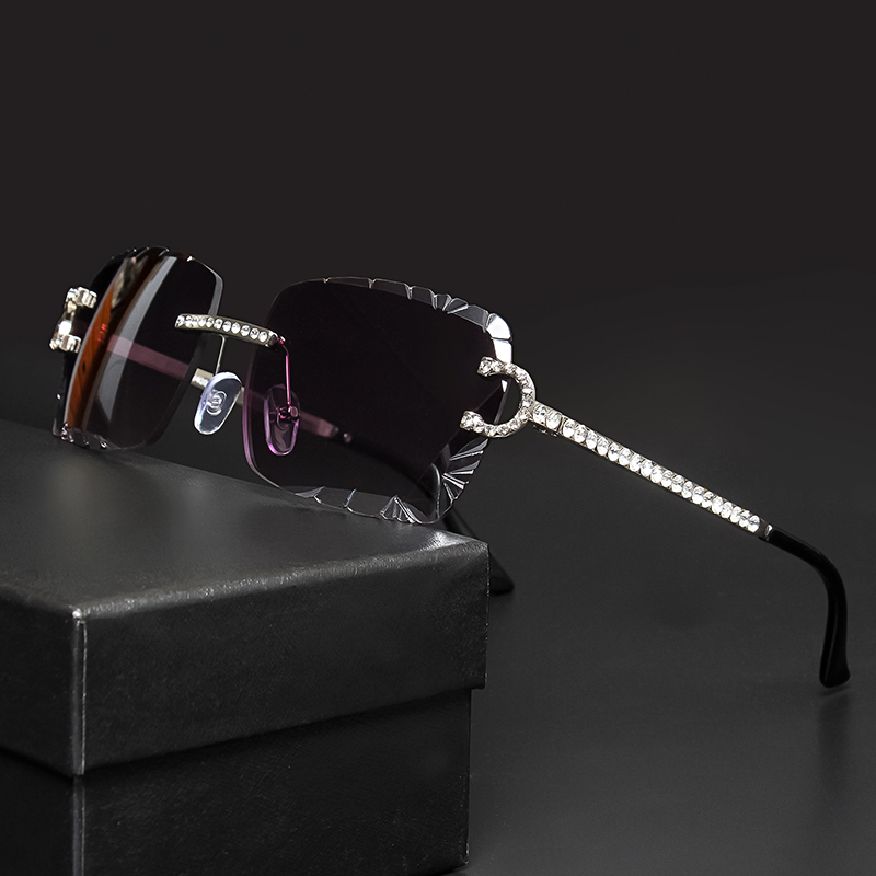 Fashion Rimless Square Sunglas - مراجعة Metal Photo Panel وسعره
