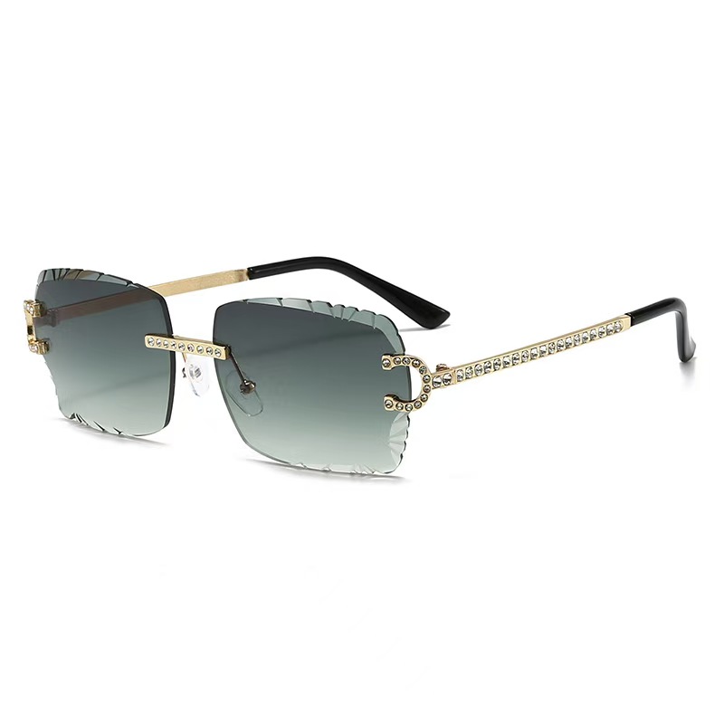 Fashion Rimless Square Sunglas - مراجعة Metal Photo Panel وسعره