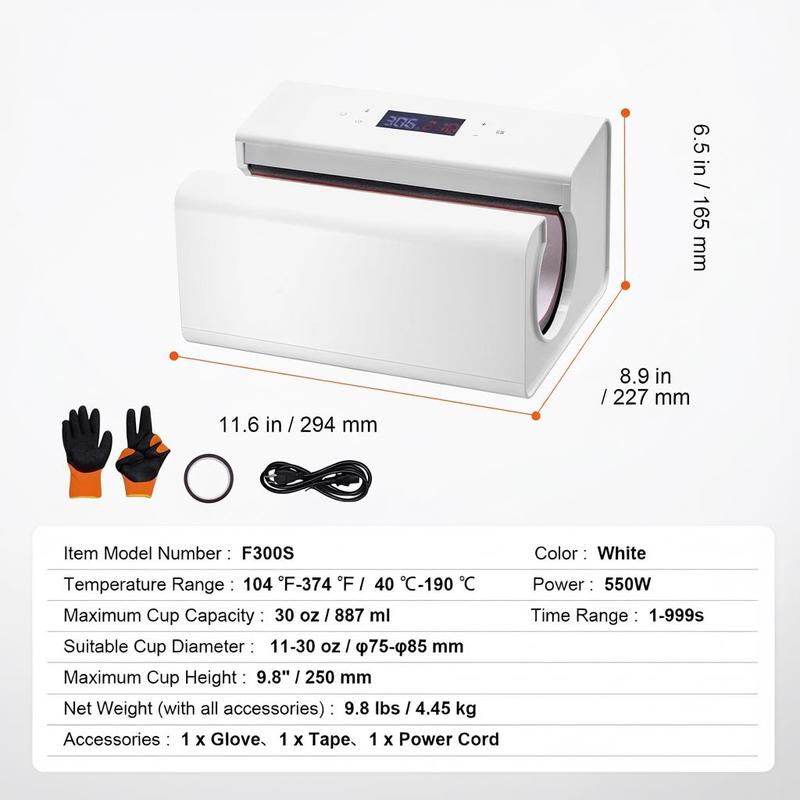 Auto Tumbler Heat Press Machin - مراجعة Sublimation Mug White وسعره