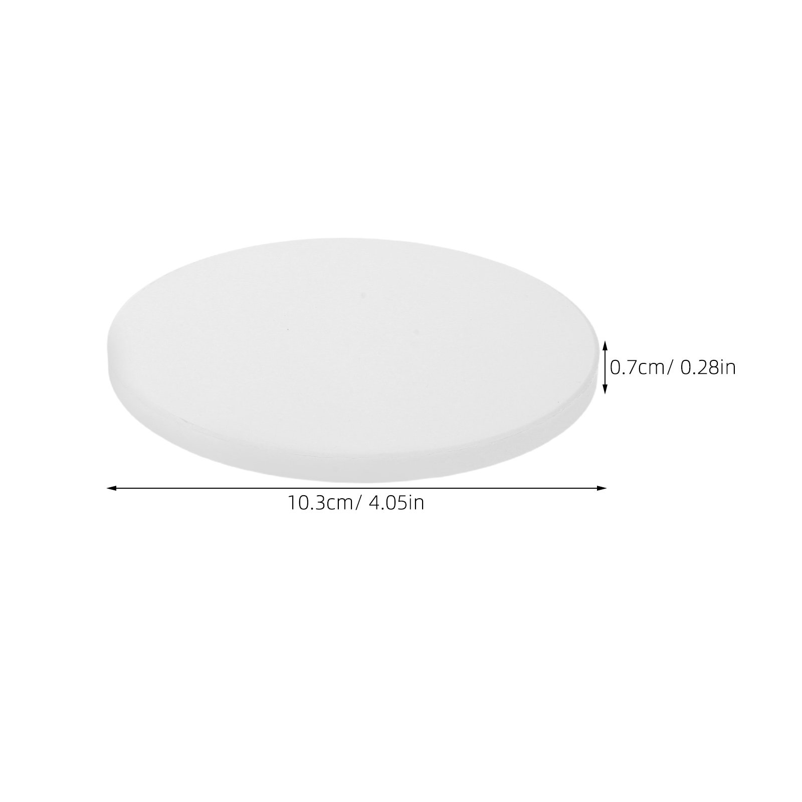 12Pcs White Round Ceramic Coas - مراجعة Coaster Sublimation Blank وسعره