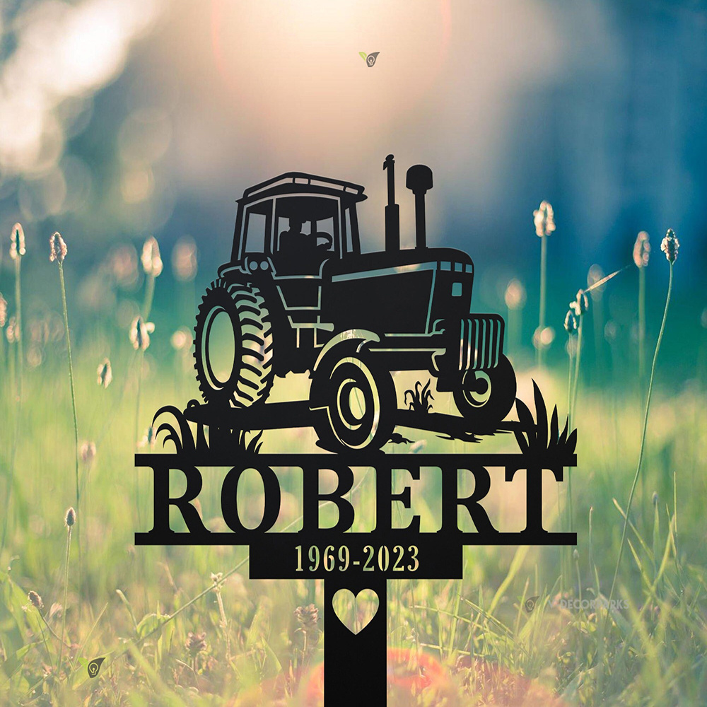 Custom Farmer Memorial Metal S - مراجعة Yard Sign Blank وسعره