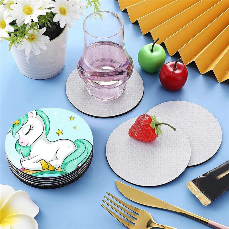AB46-Sublimation Blank Coaster - مراجعة Coaster Sublimation Blank وسعره