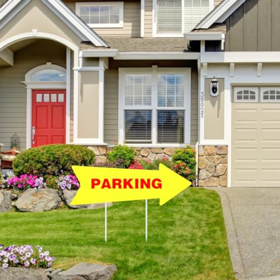 12 Pcs Arrow Signs with Stakes - مراجعة Yard Sign Blank وسعره
