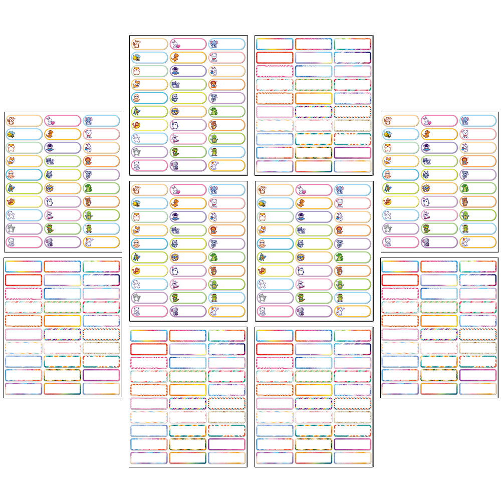 10 Sheets Writable Name Tag St - مراجعة Water Bottle Blank وسعره