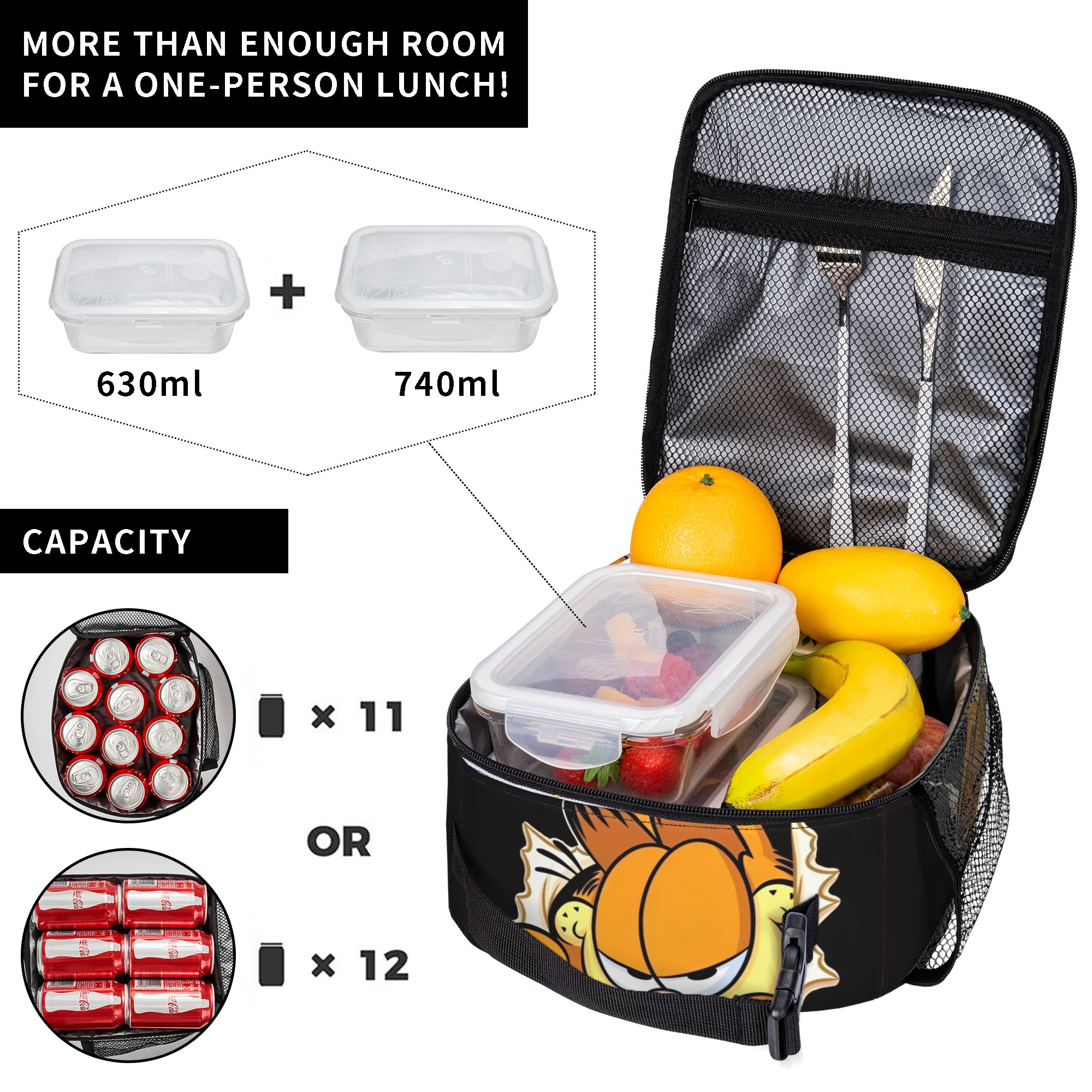 Garfielded Insulated Lunch Bag - مراجعة Tote Bag Sublimation وسعره