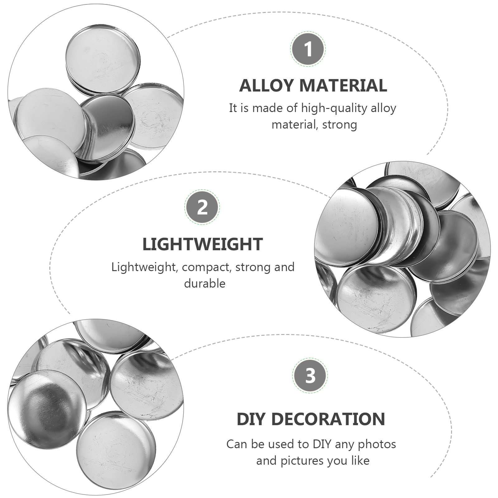 100Sets Blank Button Badge Par - مراجعة Button Badge Blank وسعره