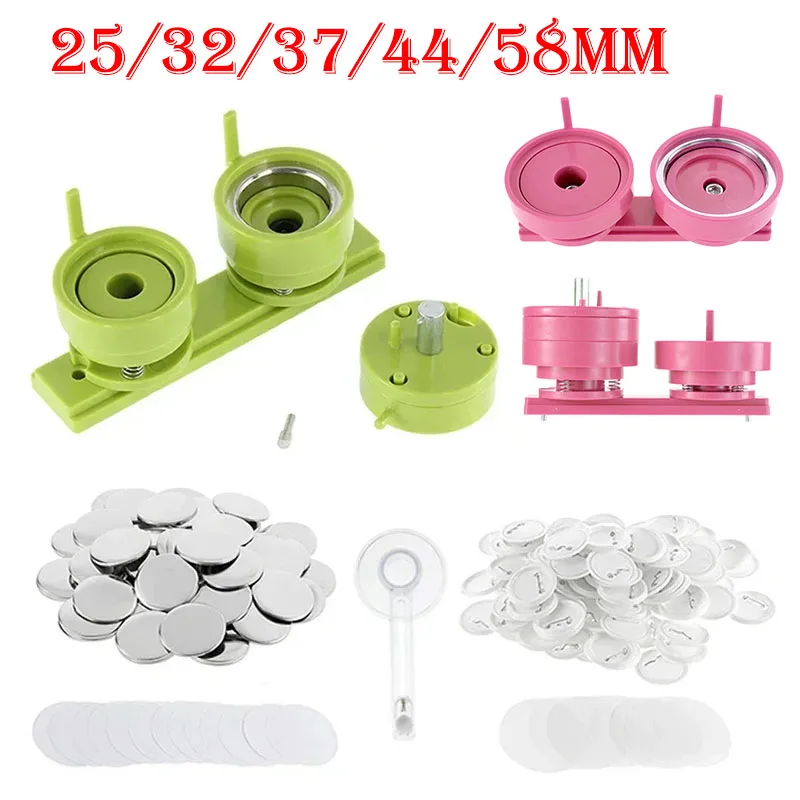 100Sets 25/32/37/44/58mm Badge - مراجعة Button Badge Blank وسعره