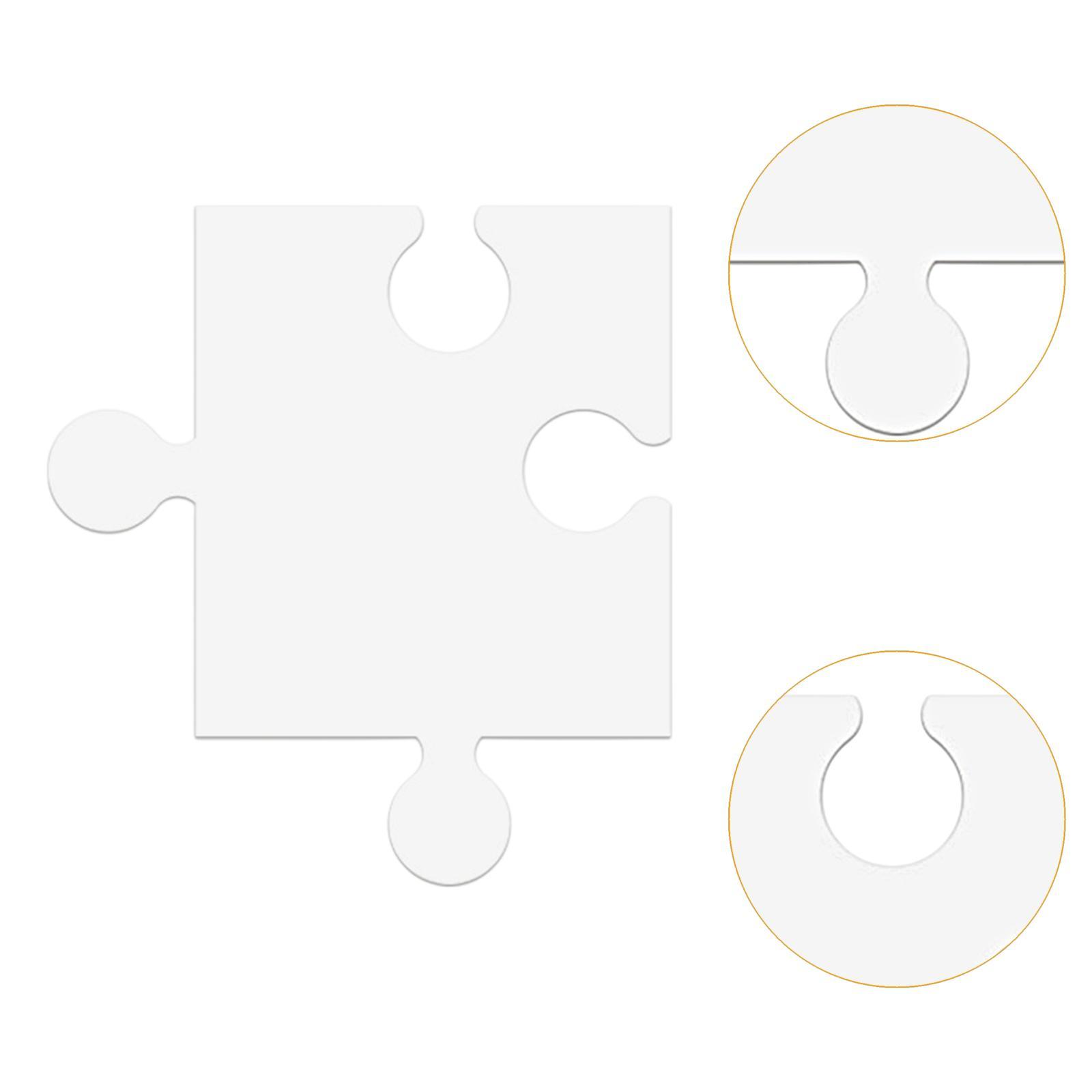 24Pcs White Cardboard Blank Ji - مراجعة Puzzle Blank White وسعره