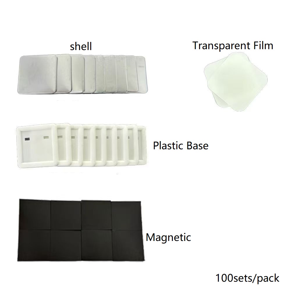 100pcs 50*50mm 2inch Square ma - مراجعة Button Badge Blank وسعره