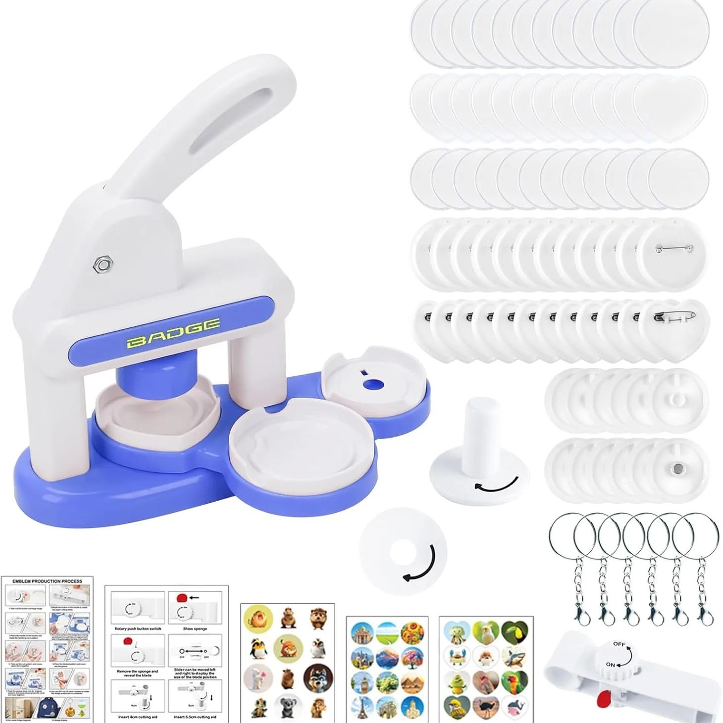 DIY Badge Making Machine, Butt - مراجعة Button Badge Blank وسعره