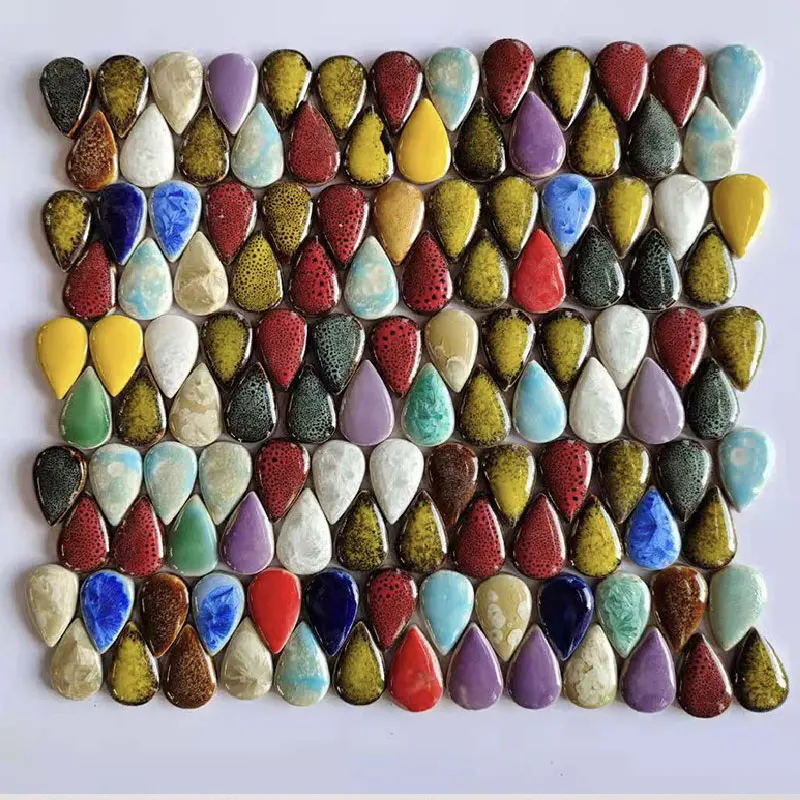 100g Oval Ceramic Mosaic Tiles - مراجعة Ceramic Tile Blank وسعره